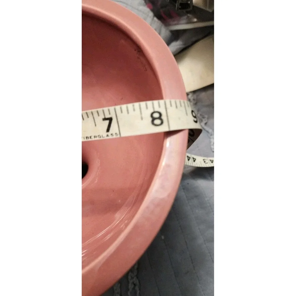 Haeger Pottery Pink Mauve Pedestal Bowl  Planter Granny Cottage Core Rare